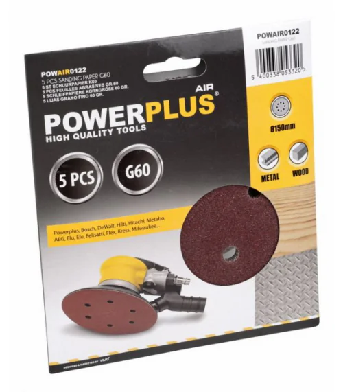 POWAIR0122 5x brusný disk ø150 G60