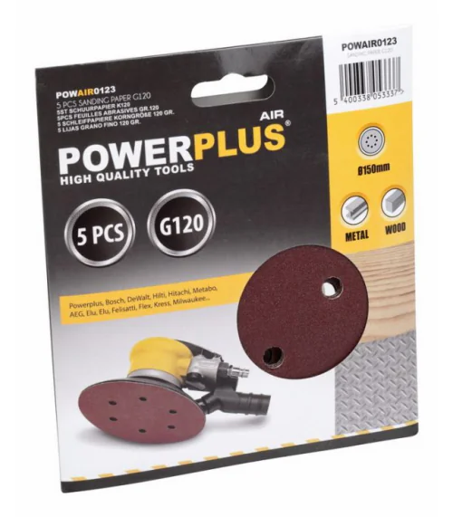 POWAIR0123 5x brusný disk ø150 G120