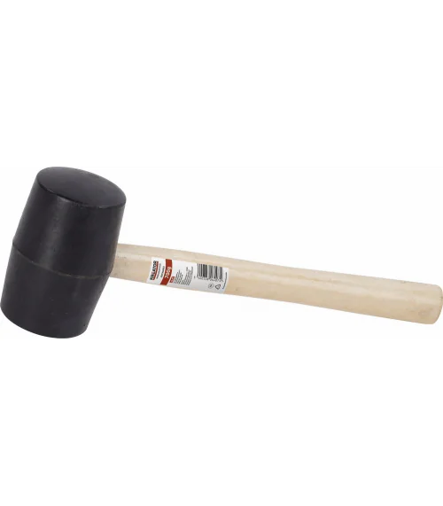KRT904001 Gumová palice černá 450g - Dřevěná násada