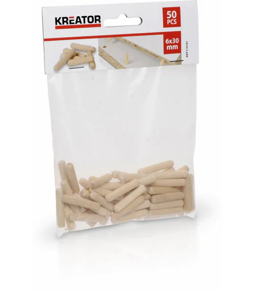 KRT110101 Truhlářské kolíčky 6 x 30 mm (50 ks)