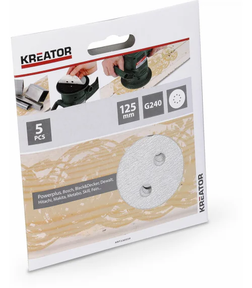 KRT230559 5x Brusný papír 125 mm na barvu G240