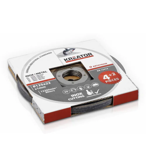 KRT070420&nbsp;Řezný kotouč Nerez/Ocel 125 x 1,2mm 4+2 (6ks)