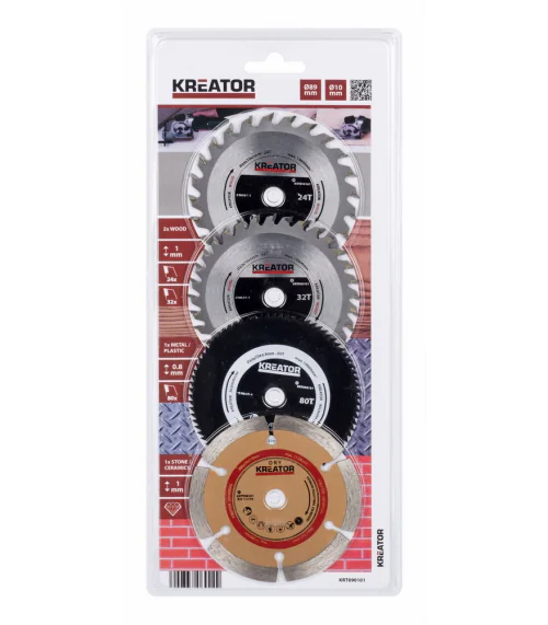KRT090101 Sada kotoučů 89mm pro ponorné pily 4ks