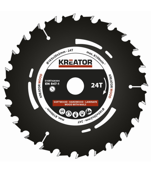 KRT020304 Pilový kotouč pro ponorné pily 165mm, 24T