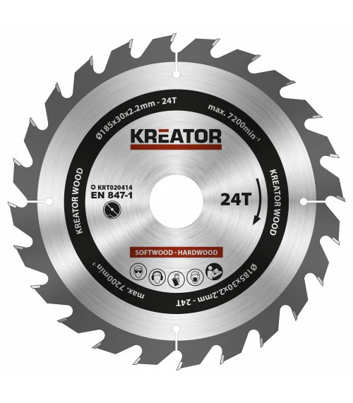 KRT020414 Pilový kotouč na dřevo 185mm, 24T