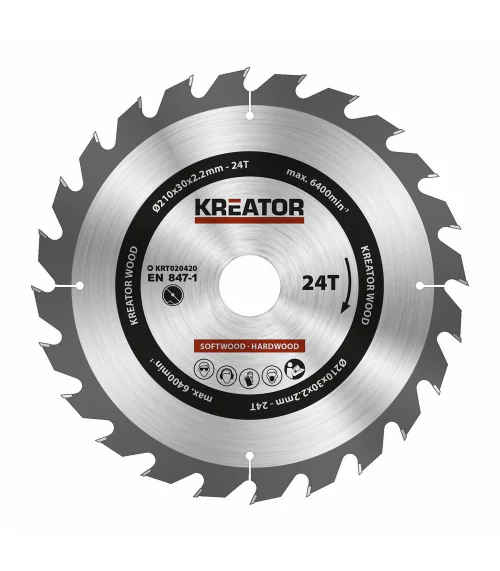 KRT020420 Pilový kotouč na dřevo 210mm, 24T