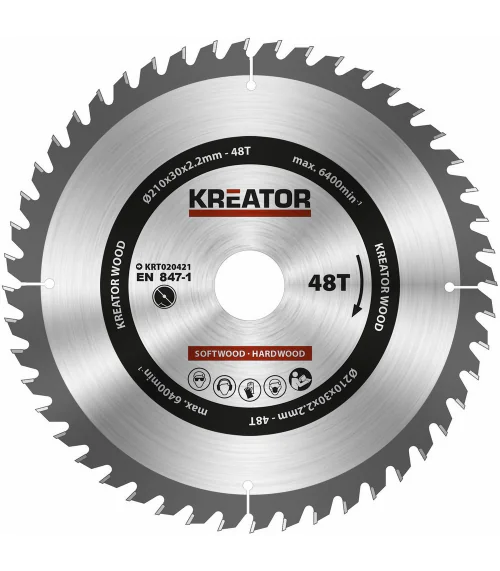 KRT020421 Pilový kotouč na dřevo 210mm, 48T