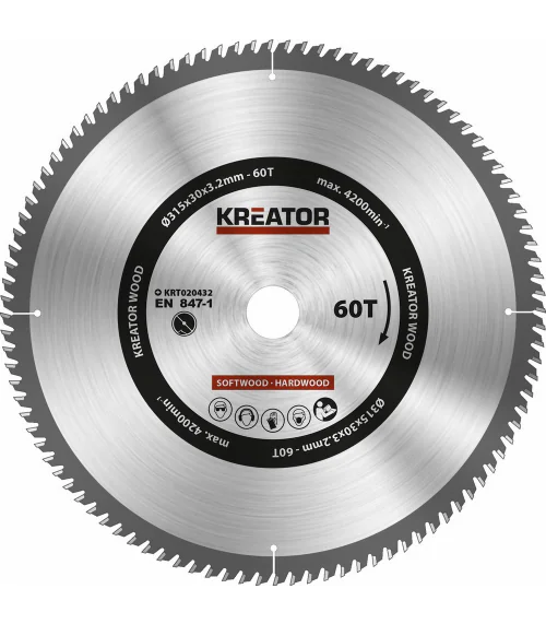 KRT020432 Pilový kotouč na dřevo 315mm, 60T