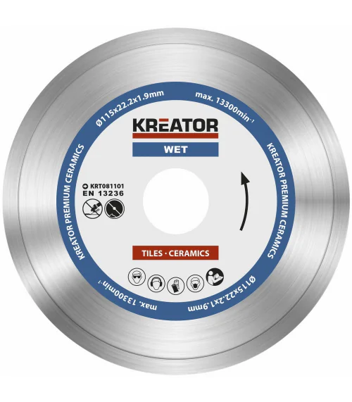 KRT081101 Diamantový kotouč celoobvodový 115mm PREMIUM