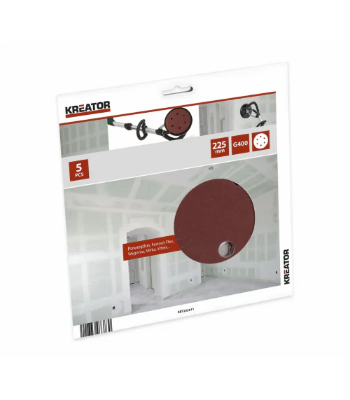 KRT232011&nbsp;Brusný kotouč na sádrokarton 225 mm G400 5ks
