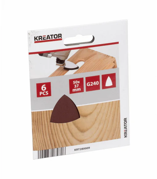 KRT280009 Brusný papír 50mm prstového tvaru G240 6ks