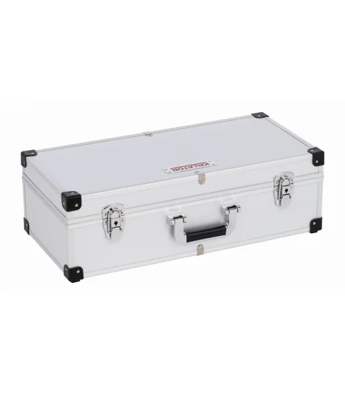 KRT640280S Hliníkový kufr na 80CD stříbrný