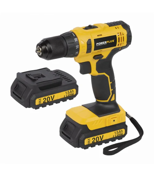 POWX00435 Aku šroubovák / vrtačka 20V LI-ION 2BAT