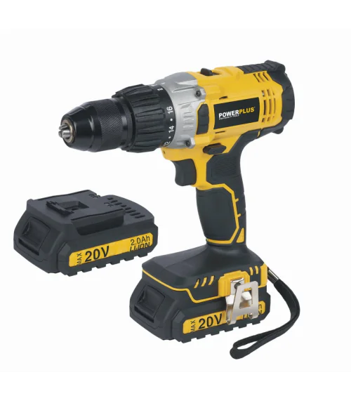POWX00445 Aku příklepový šroubovák / vrtačka 20V LI-ION 2BAT