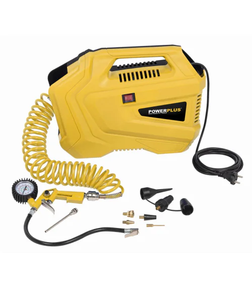 POWX1706 Kompresor 1100W + 11 ks přísl. bezolejový