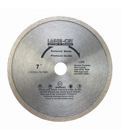 L00104 Diamantový kotouč celoobvodový 180 x 22,23 x 7mm LCR