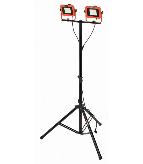 POWDP8035 Aku LED svítilna na stativu 2x20V + 220V 2x20W (bez AKU)